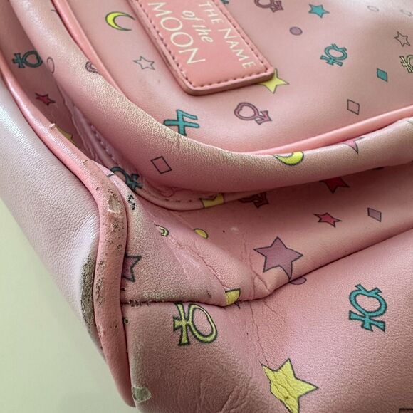 Sailor Moon Pink‎ School Backpack Luna Large 17”X14” In the Name Of The Moon main image 4